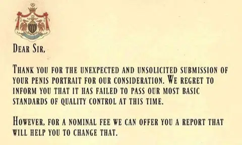 The woman's letter of rejection to lewd pics is our saviour