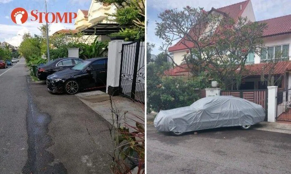 The Stomper shared photos of these motor vehicles and asked: "Is this a legal way to park cars on a public road?"