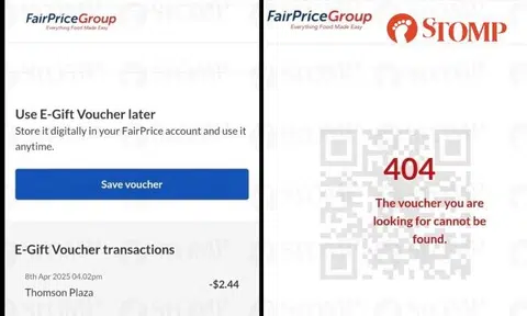 Man sees his FairPrice voucher from Shopee used in Thomson Plaza when he hasn't been there in years