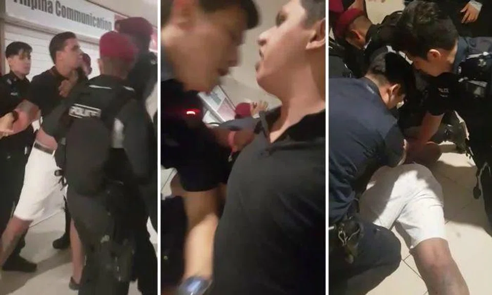 Man arrested for disorderly behaviour, causing hurt to police officer outside Lucky Plaza club