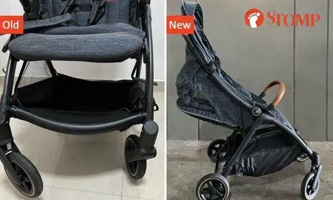 On Saturday (Sept 2), the family got a replacement stroller from a shop called Infantree.