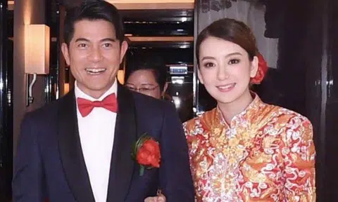 Newlywed Aaron Kwok plays coy around baby rumours