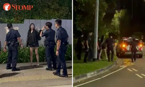 Woman, 21, apprehended after walking along road divider and trying to step into traffic at Simon Road