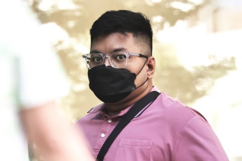 Jodan Chin Wei Liang arriving at the State Courts on July 18.