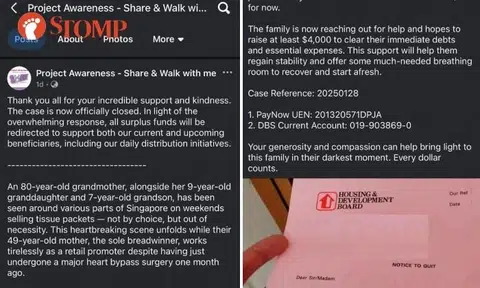 HDB disputes claims by group that raised funds for family facing eviction from flat, makes police report