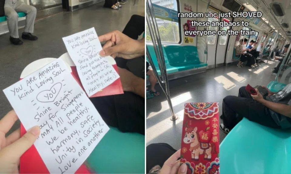 red packet heartfelt note MRT