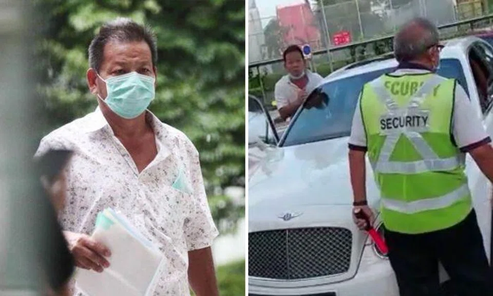 Jail, fine for Bentley driver who threatened to run down security officer at Red Swastika School