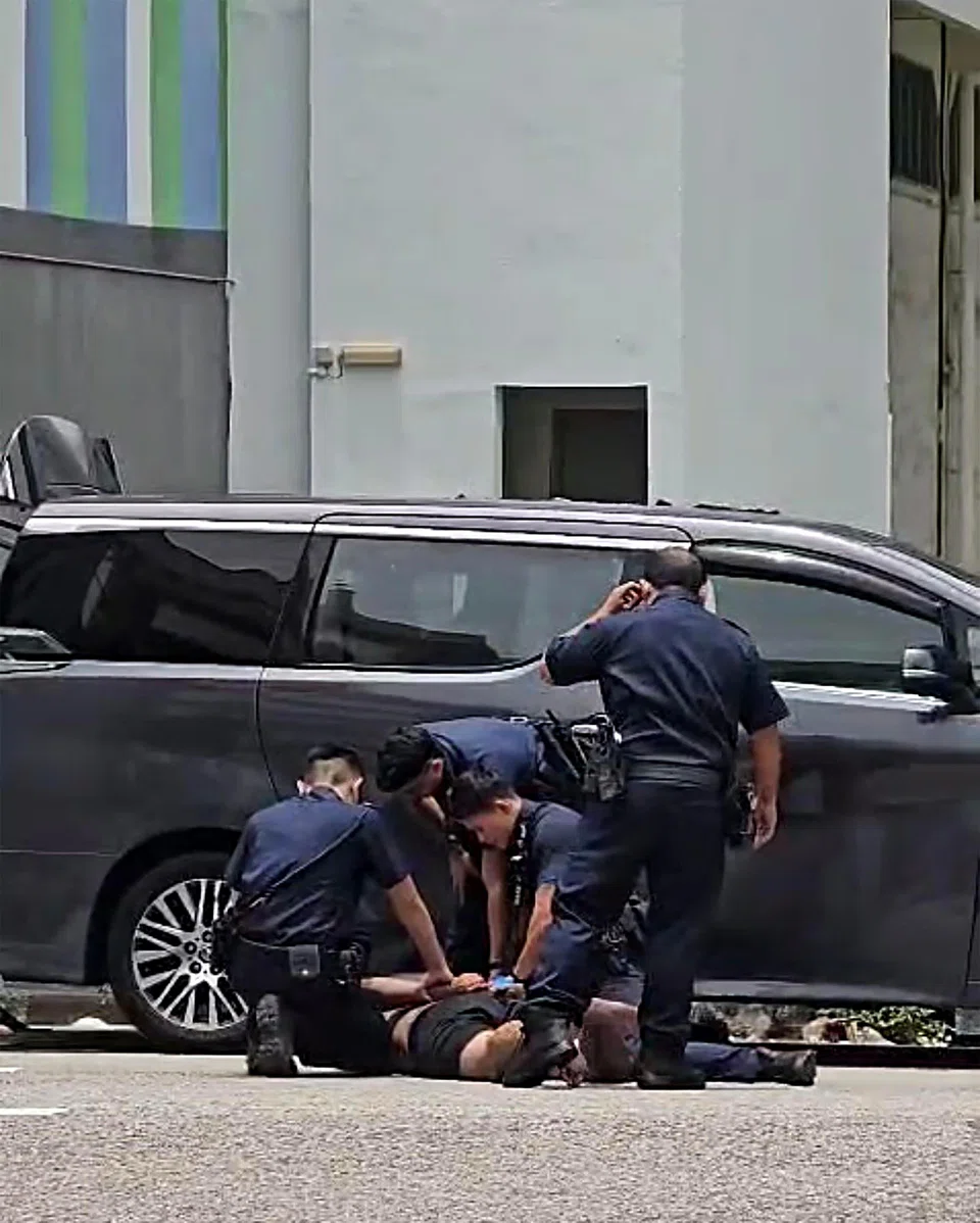 A man was arrested on Sept 20 for using criminal force against a public servant, providing false particulars, suspected fraudulent possession of property and suspected drug-related offences.