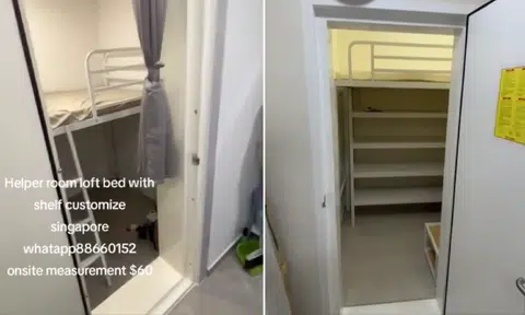 Instagram ad of bomb shelter loft beds for helpers gets flak