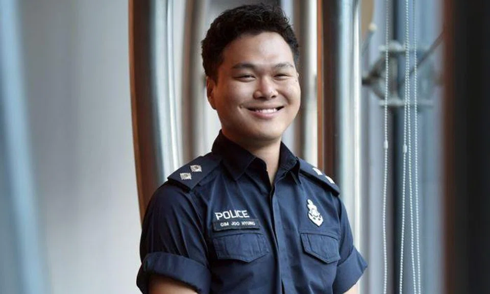 Gim Joo Hyung served as an interpreter for the SPF during the Trump-Kim Summit held in Singapore in June 2018. Photo: The Straits Times