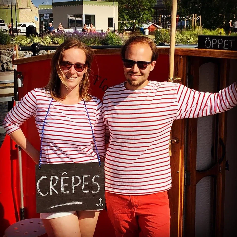 Madam Flod Singapore's Swedish founders Eniko Pongracz and Nathan Nuzzo. 