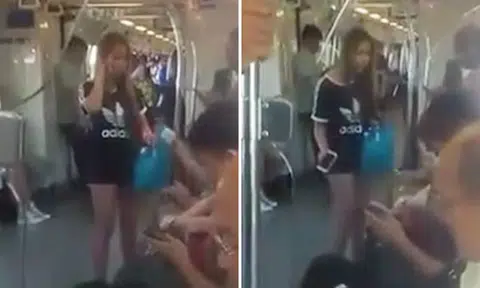 Woman continues to berate auntie for stepping on her shoe -- even after she pays her