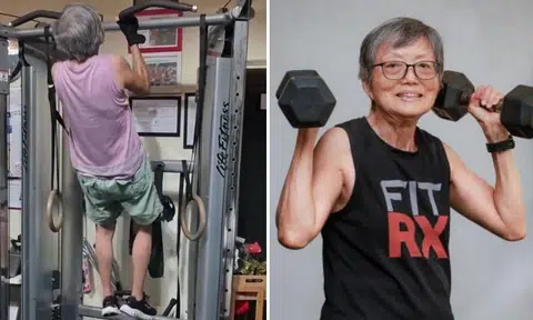 Dr Charlotte Lim's training includes up to 100 pull-up
