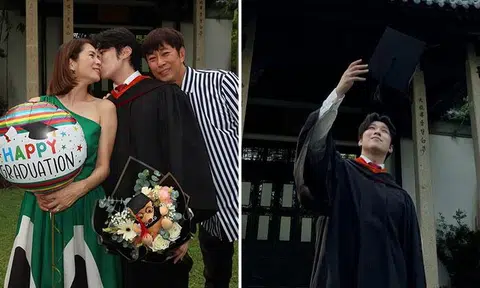 Pan Lingling and Huang Shinan celebrate son's graduation from SUTD