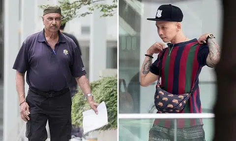 Sandhu D.S. (left) was convicted on Feb 19 over one charge of using criminal force against delivery rider Eric Tan Chee Keong and one charge of affray. PHOTOS: ST FILE