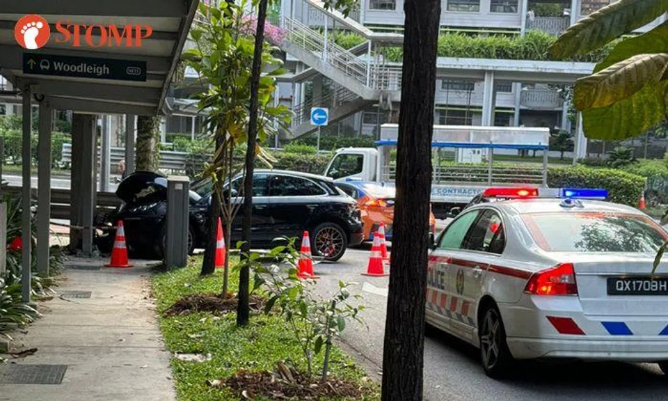 Driver and passenger leave scene after car crashes into Woodleigh sheltered walkway