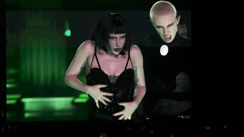 American pop star Lady Gaga at her sold out Singapore concert at the National Stadium on May 18, 2025.