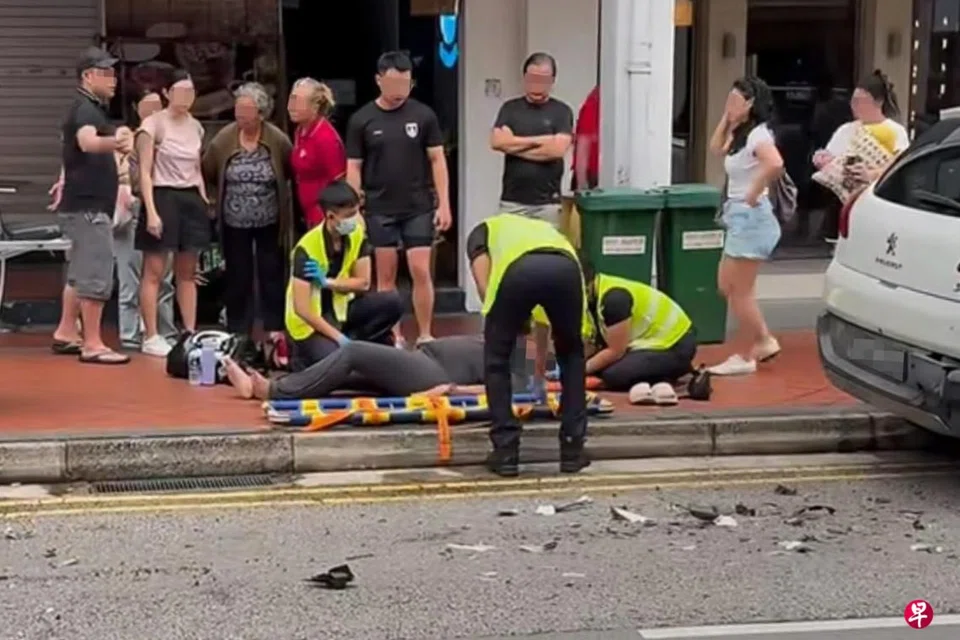 She was transported to KK Women's and Children's Hospital conscious.