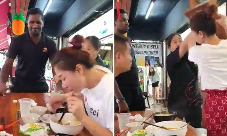 Police investigates case of security guard who went berserk, threatened stall worker and lifted diner’s table