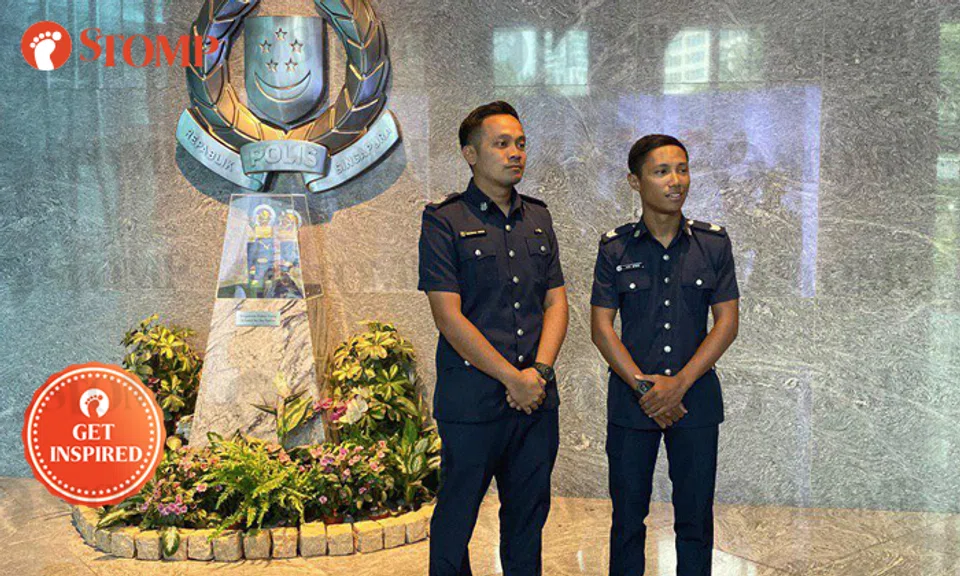 Staff Sergeant Muhammad Farhan Bin Safaruan (left) and Sergeant Muhammad Azri Bin Ad’nan
