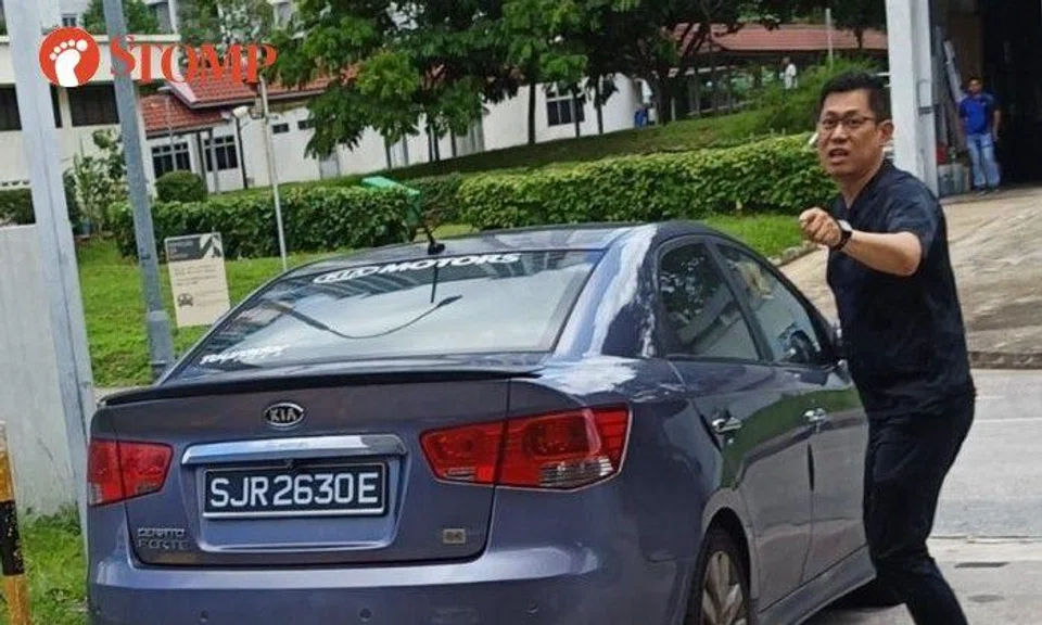 They managed to take a photo of this driver and his car who left after learning my mum wanted to call the police for help.