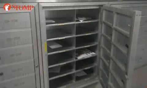 SingPost: Unlocked letterbox panel at Marine Drive due to mechanical failure