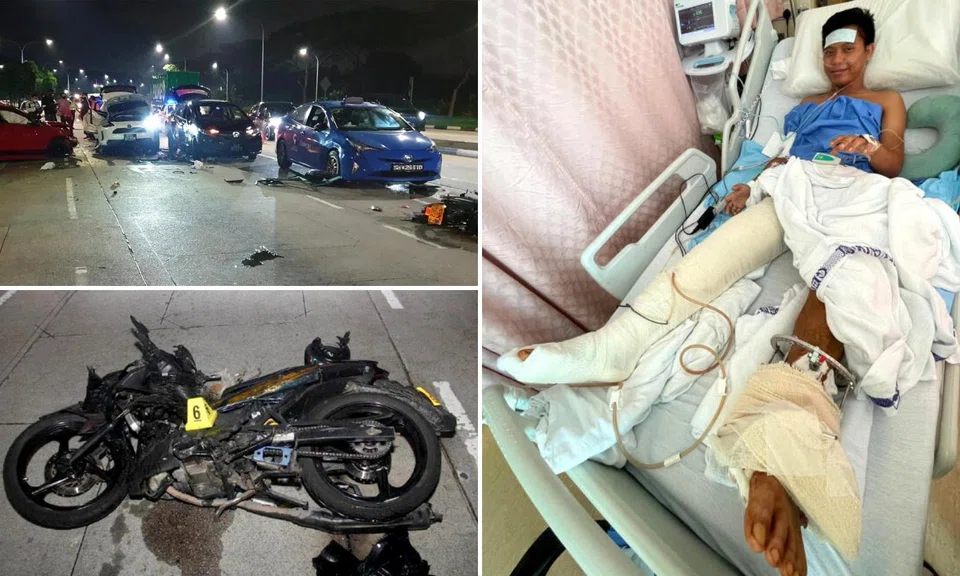 Biker crushed between 2 cars in 2021 Tampines drink-driving crash