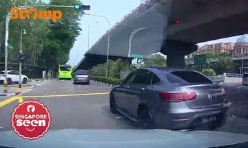 traffic accident, Bukit Timah Road, Mercedes-Benz driver