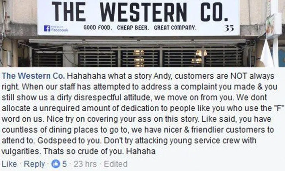Is WTF acceptable in everyday conversation? Eatery sparks furore over responses to customer who allegedly used phrase on staff