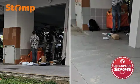 Resident sees parcels sorted near Serangoon rubbish chute amid 'rodent droppings and dried puke'