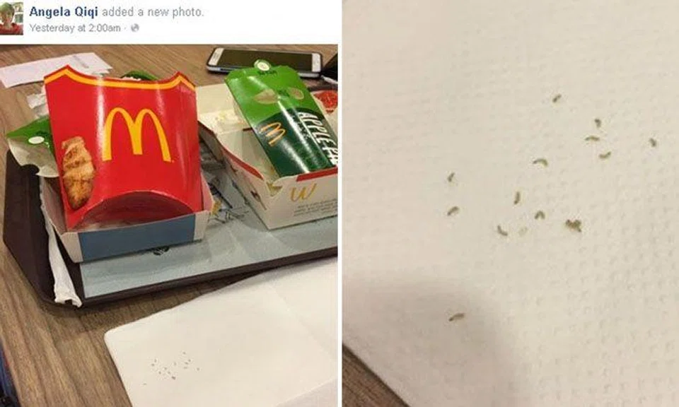 McDonald's responds to Facebook post of 'worms' found inside burger packaging
