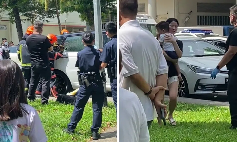 Toddler trapped in locked car for half hour before SCDF smashes window ...