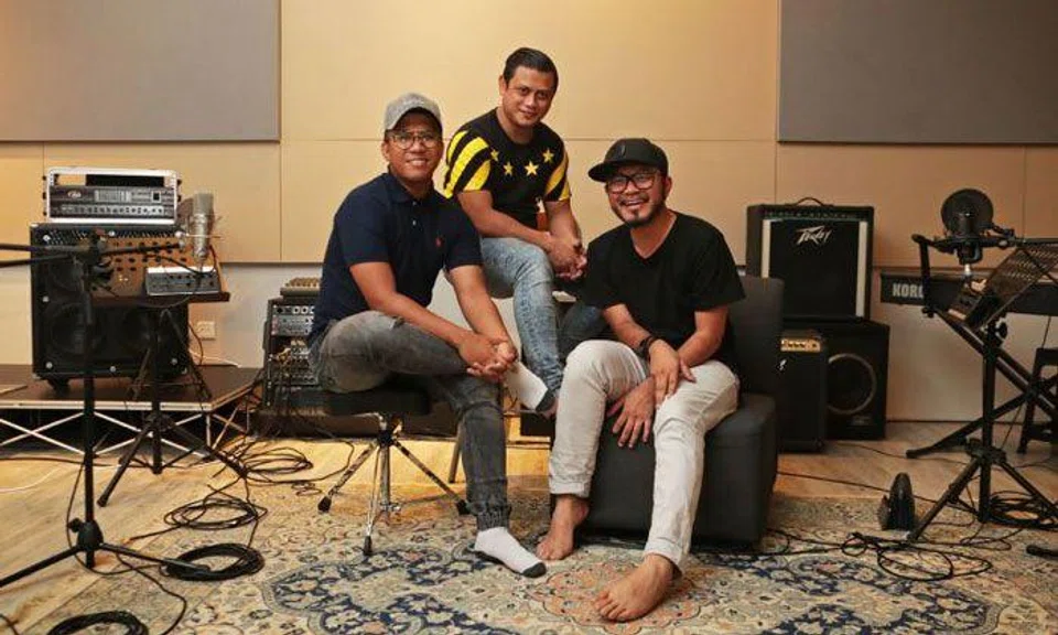 (From left) Former DJs Dzar Ismail, Raja Razie and Dyn Norahim are hosts of Malay- and English-language podcast Okletsgo. PHOTO: ST FILE