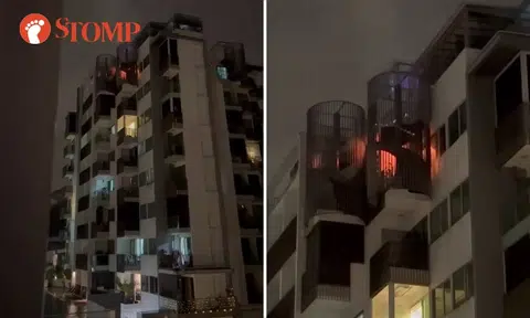 Residents evacuated after fire breaks out in balcony of Hillview condo in Bukit Batok