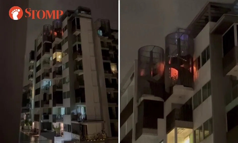 SCDF said that it was alerted to a fire at No. 22 Hillview Terrace at 10.40pm. 