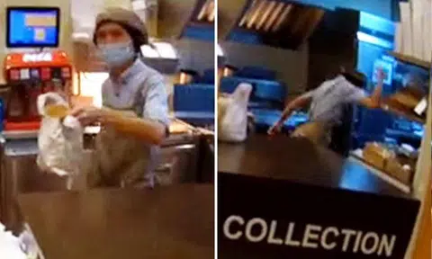 MOS Burger responds after employee slams counters and throws items over elderly colleague's mistake