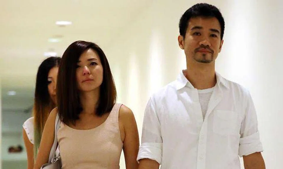 Serina Wee (left) and her husband Kenny Low (right) leaving the court. The judges noted that the case should not be seen as a "sinister and malicious attempt" by the six to use the church's funds for their own purposes, despite the huge sum of about $50 million involved.ST PHOTOS: WONG KWAI CHOW, DESMOND FOO