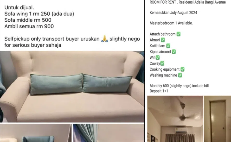 The ads put up by the tenant.