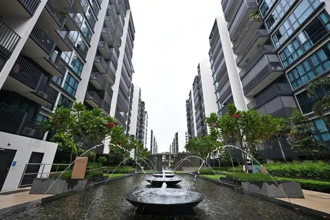 Popular projects among HDB upgraders in 2024 were mainly in the suburbs, including Treasure at Tampines (above).