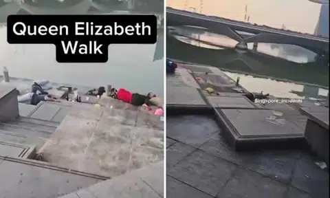 Litter and sleepers spotted at Queen Elizabeth Walk: 'Disappointing'