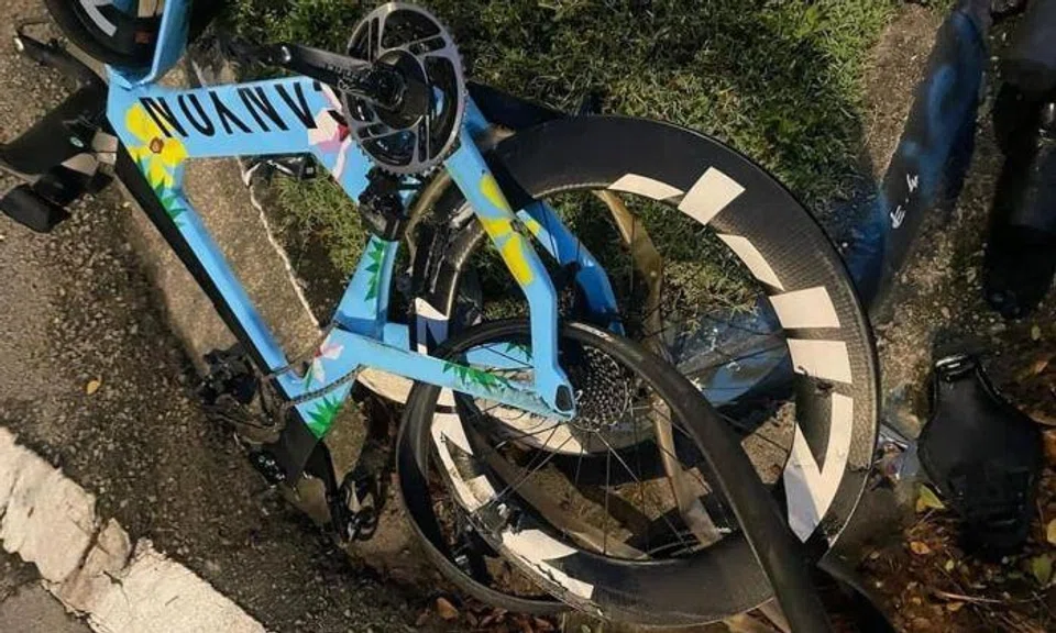 The cyclist was unconscious when he was taken to Tan Tock Seng Hospital, where he died.