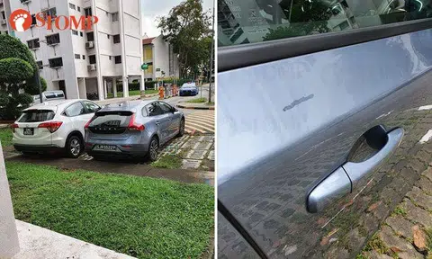Man offering $2,000 reward after finding parked car badly scratched at Silat Avenue