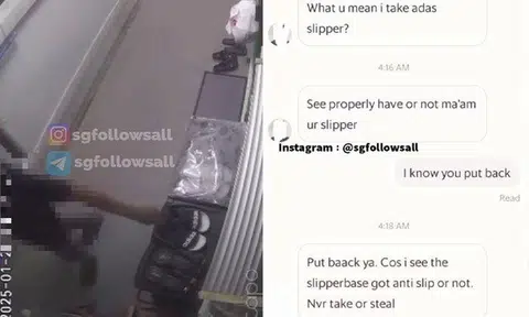 GrabFood rider suspended after getting caught handling AMK resident's slippers: 'Never take'