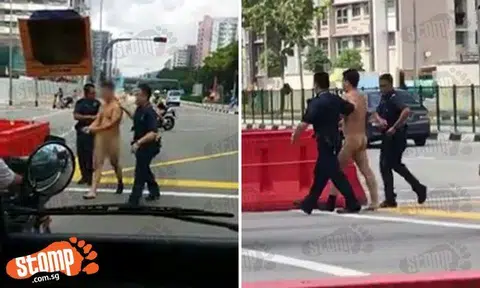 Naked man arrested after causing ruckus inside bus at Sengkang East Way