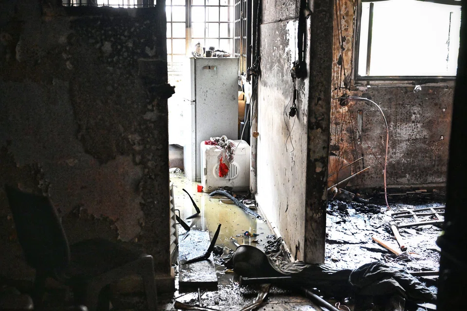 On Aug 13, two people died and four residents of Block 106 Jalan Bukit Merah were taken to hospital after a fire broke out in a fourth-floor unit