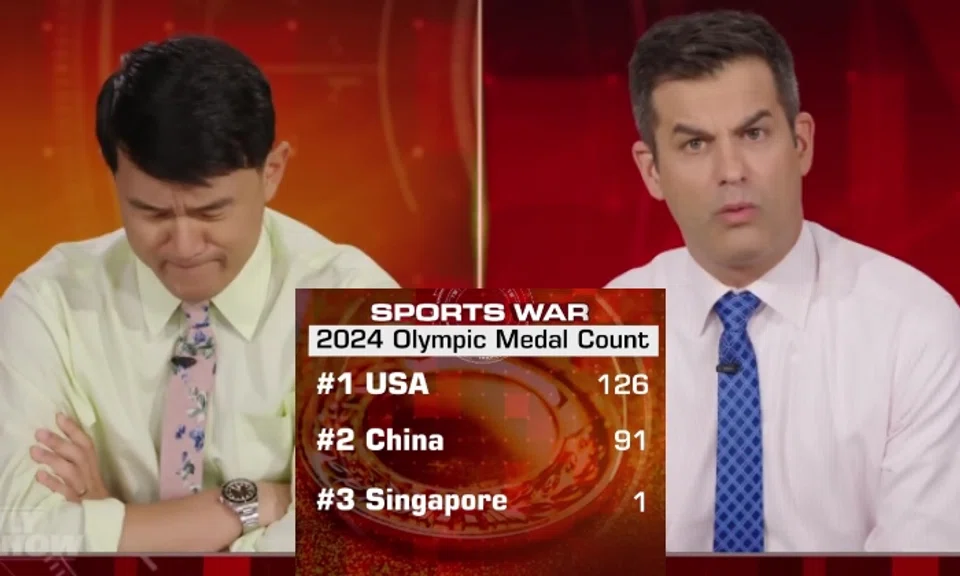 Ronny Chieng was presenting the segment with fellow Daily Show correspondent Michael Kosta.