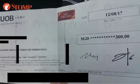 Did you drop a cheque for $300 at Jurong West market?