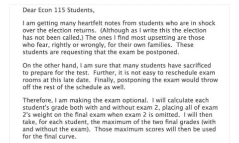 Professor At Yale Made His Midterm Optional For Students Shocked Over Election