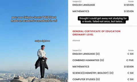 tiktoker fails o levels twice but graduates nus with honours