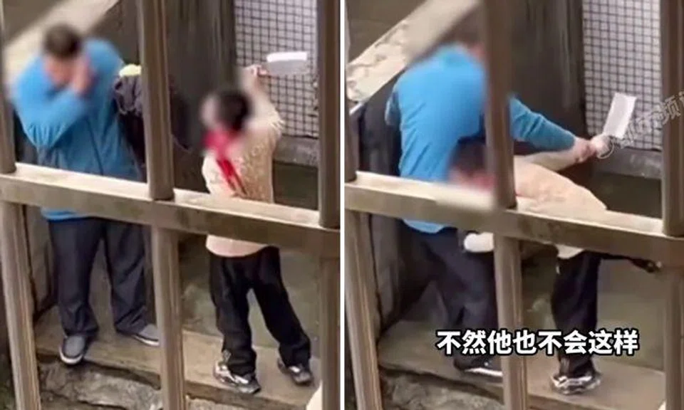 Primary school boy in China threatens dad with cleaver for confiscating his phone
